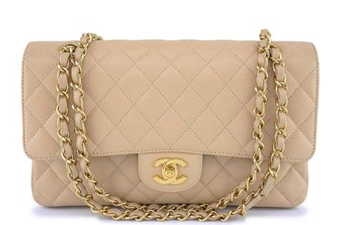 chanel classic light beige|Chanel classic flap bag beige.